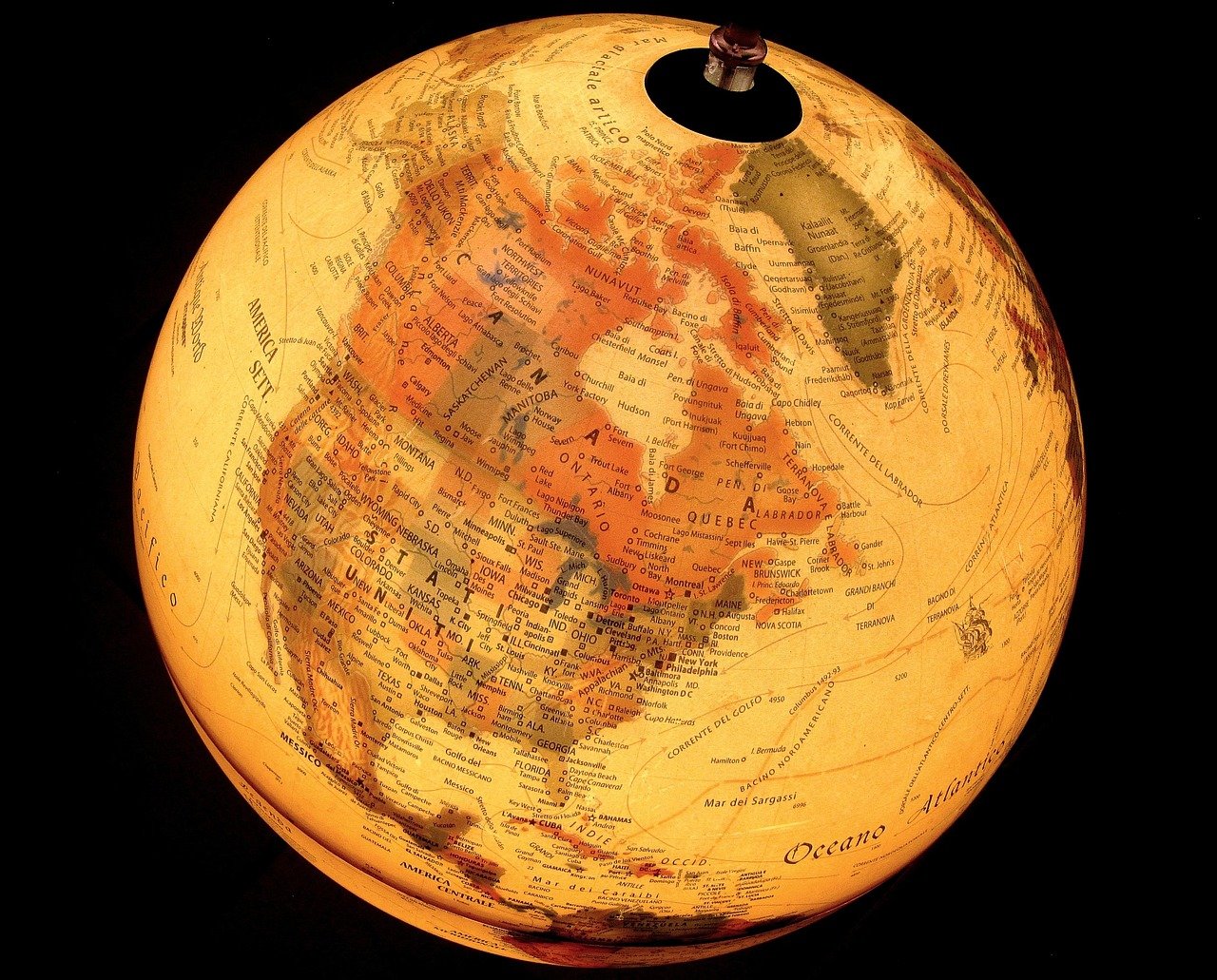 globe, world, geography, continents, planet, earth