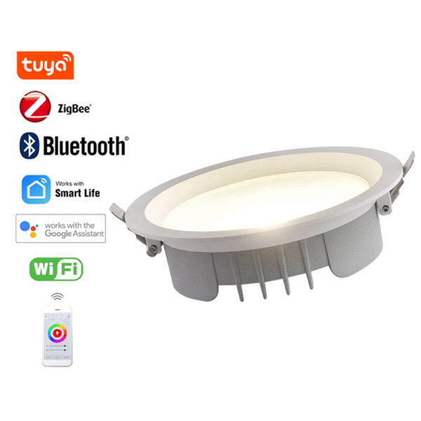 Downlight empotrable 8–12W / dimmable Smart